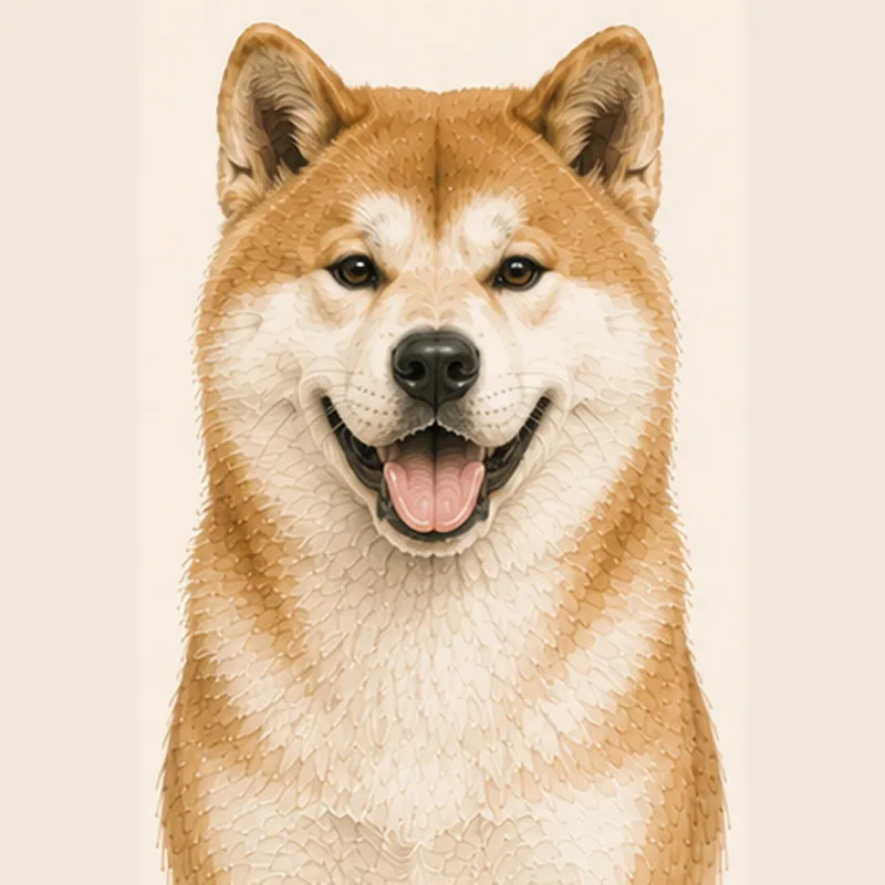 Illustration Akita Inu