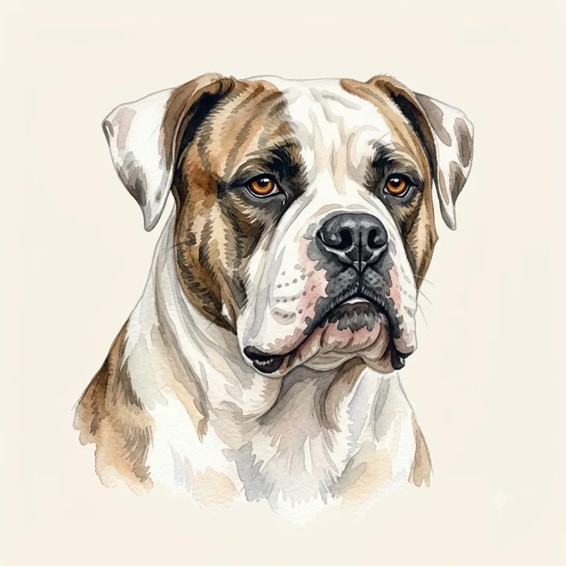 Illustration Bouledogue américain