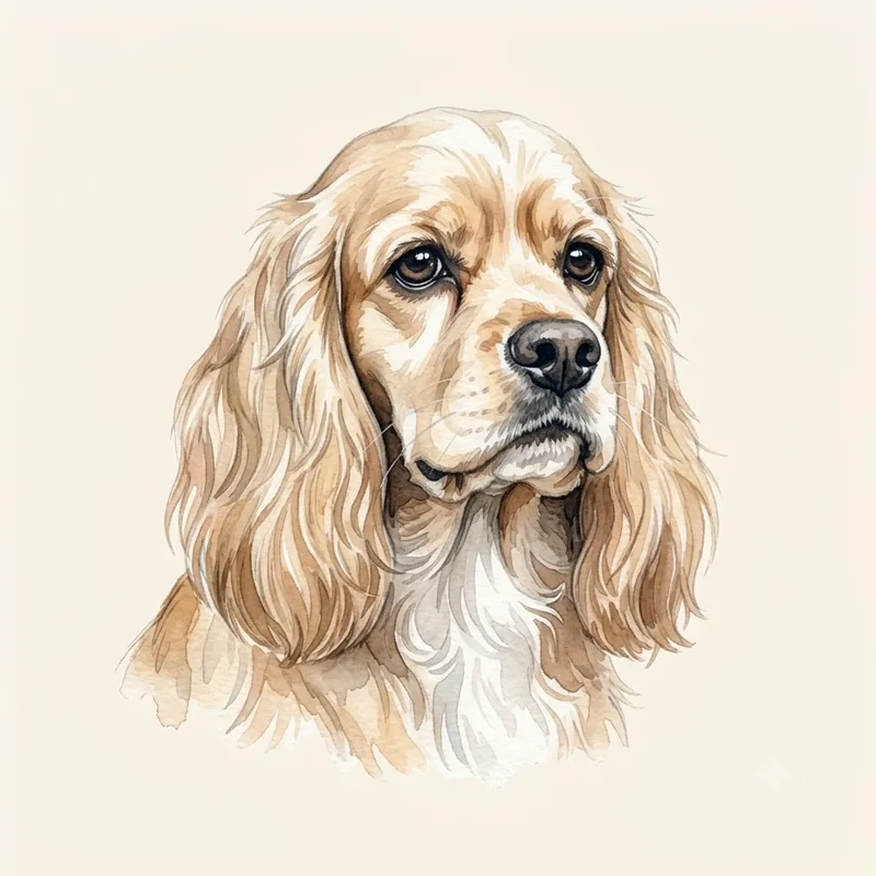 Illustration Cocker américain