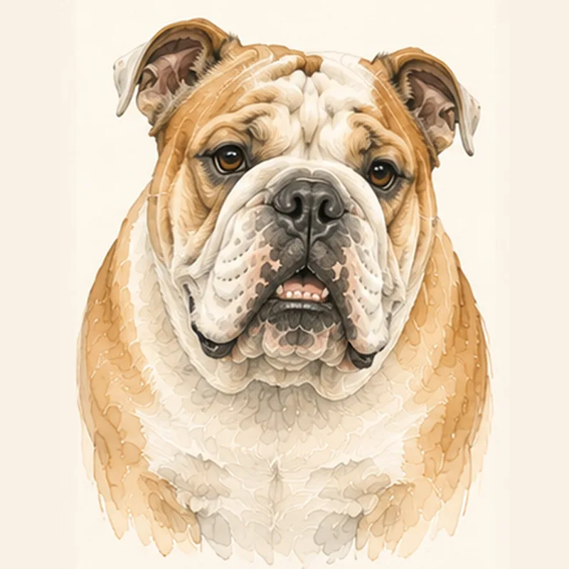 Illustration Bouledogue anglais