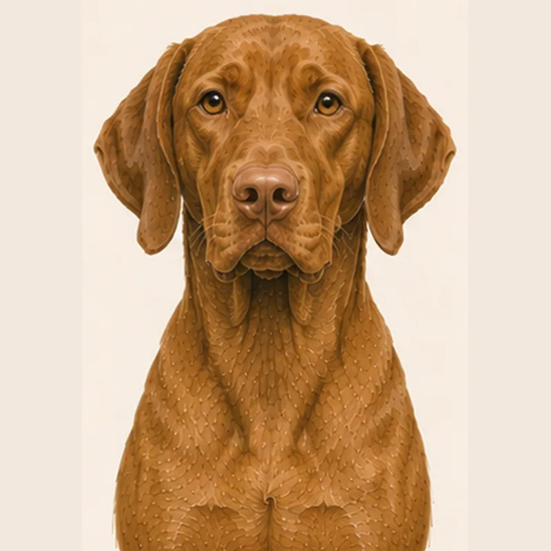 Illustration Braque hongrois (Vizsla)