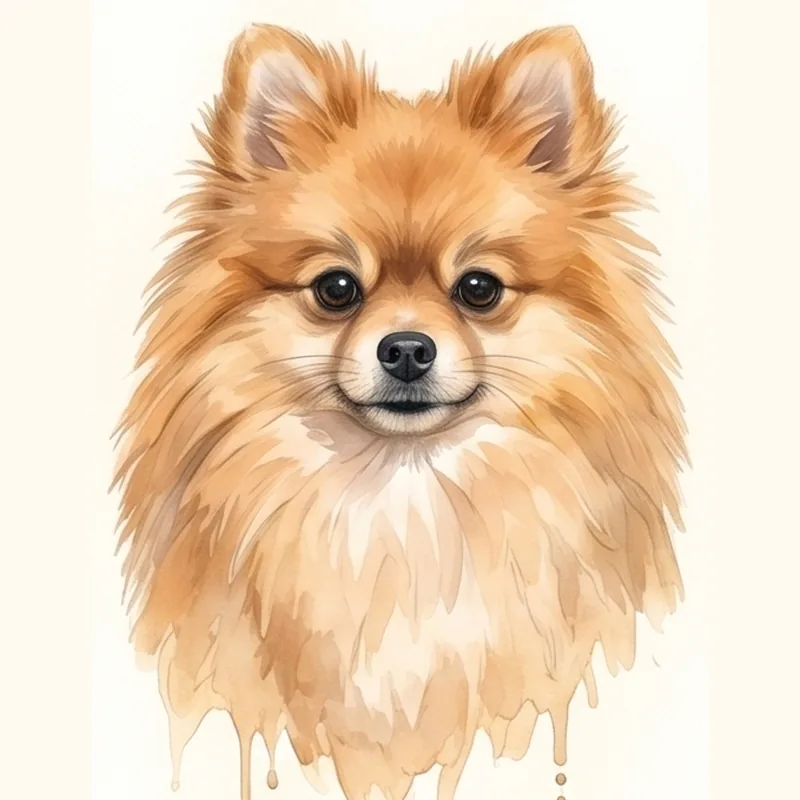 Illustration Spitz nain (Loulou de Poméranie)